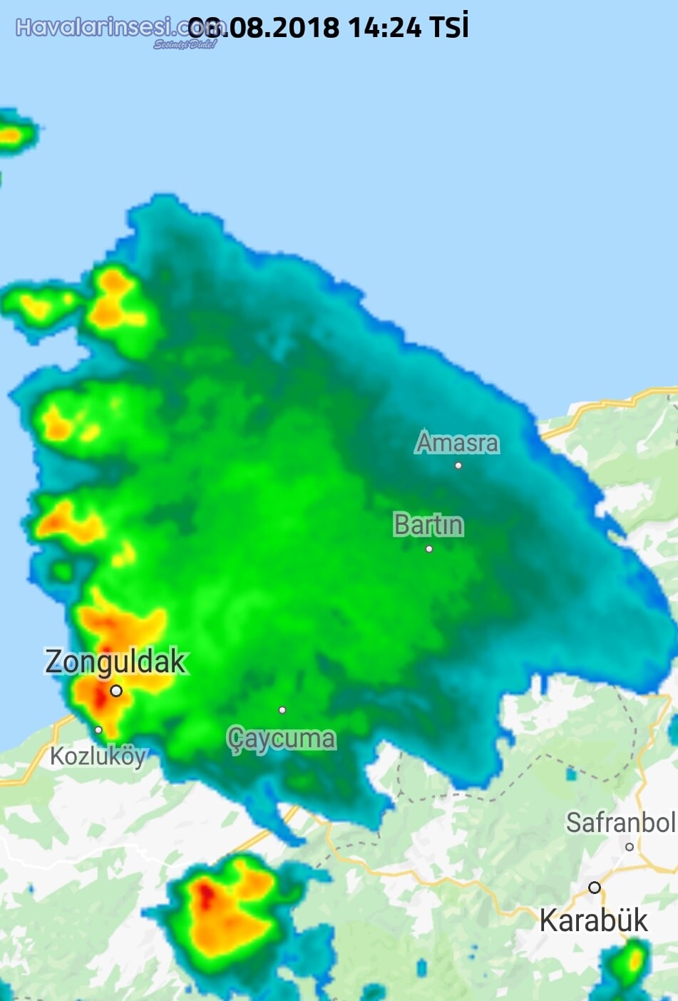 ZONGULDAK MERKEZ ORAJ 08 AĞUSTOS 2018