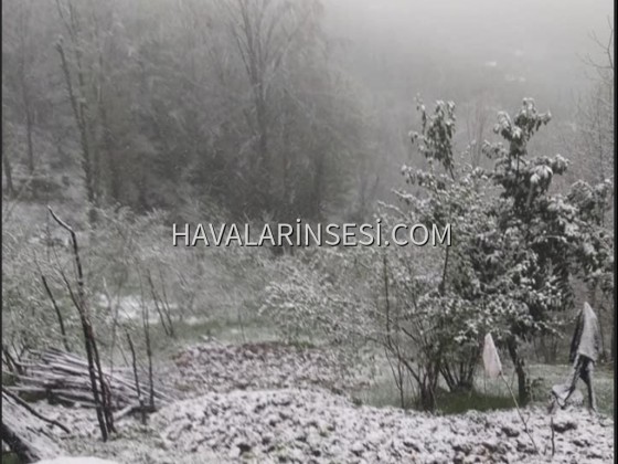 Zonguldak yükseklerinde kar