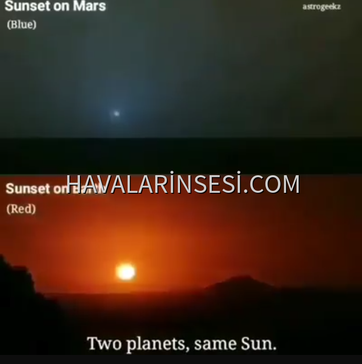 Aynı güneş iki farklı gezegen